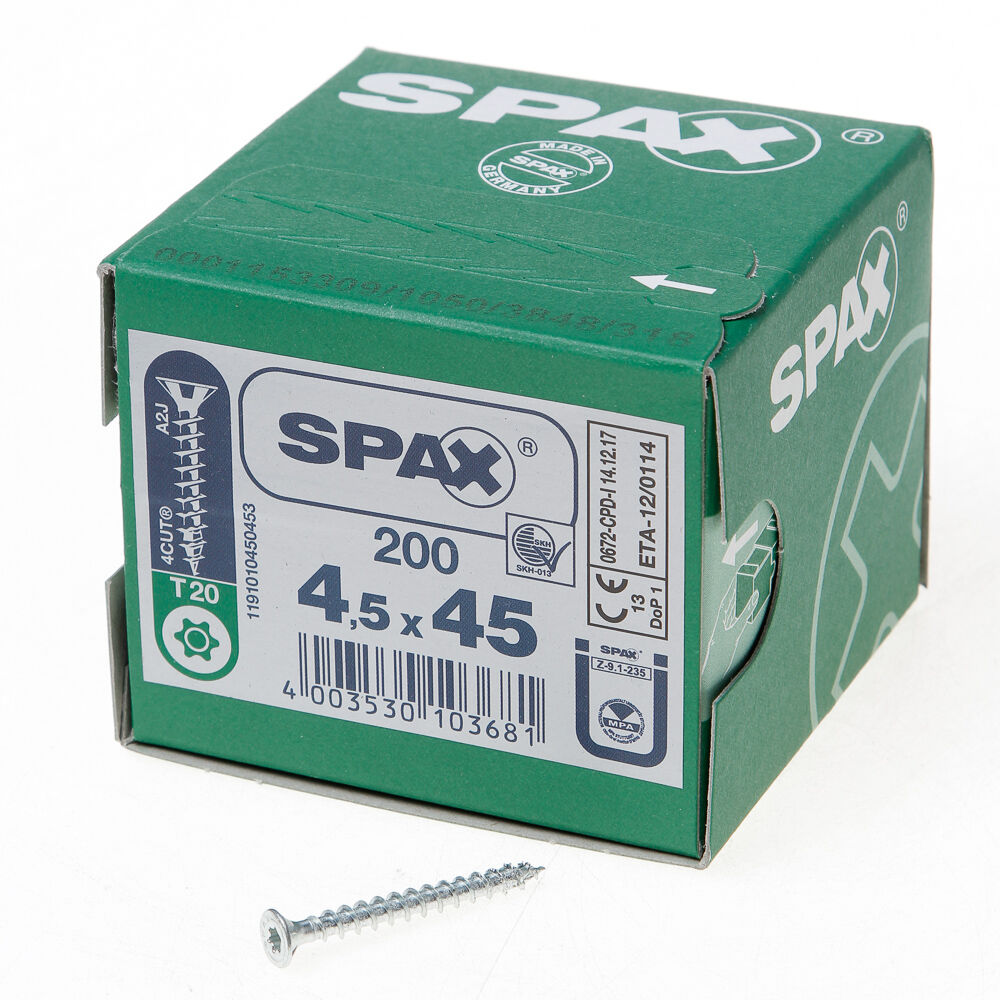 Spax pk t20 geg 4,5x45(200) afbeelding
