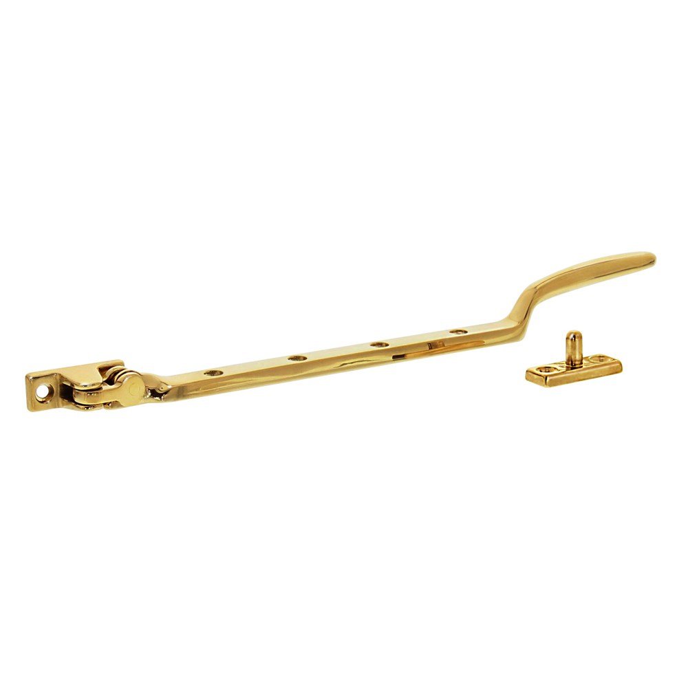 Raamuitzetter met pen messing ongelakt