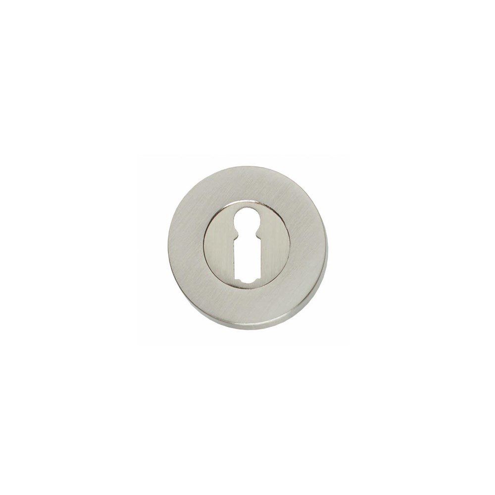 Rozet sleutelgat rond verdekt nikkel mat