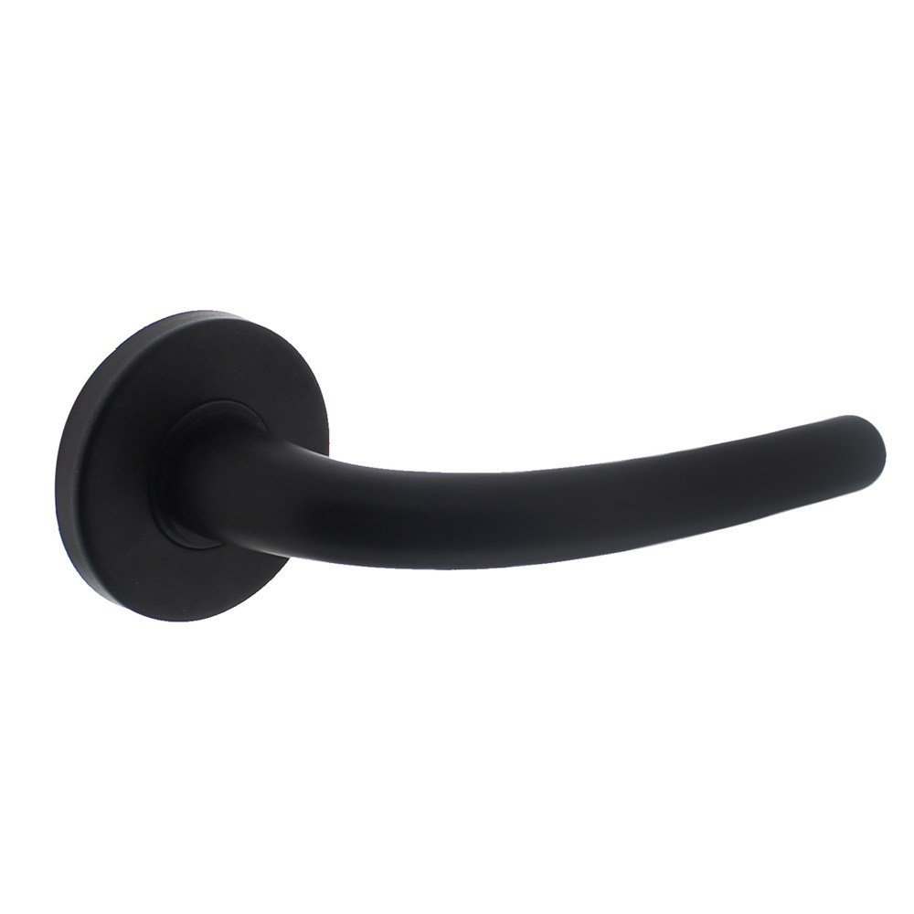 Deurkruk Elena op rozet mat zwart
