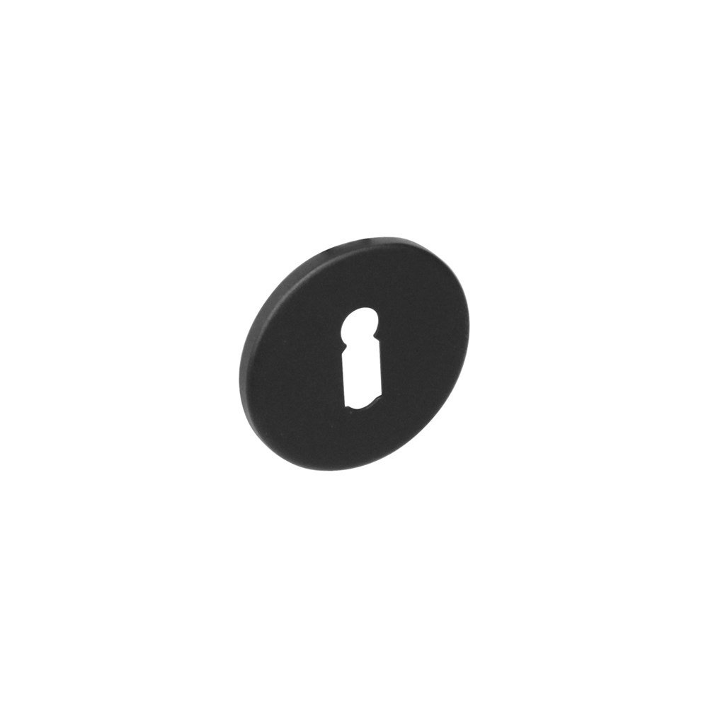 Rozet sl.gat rvs geborst. mat zwart