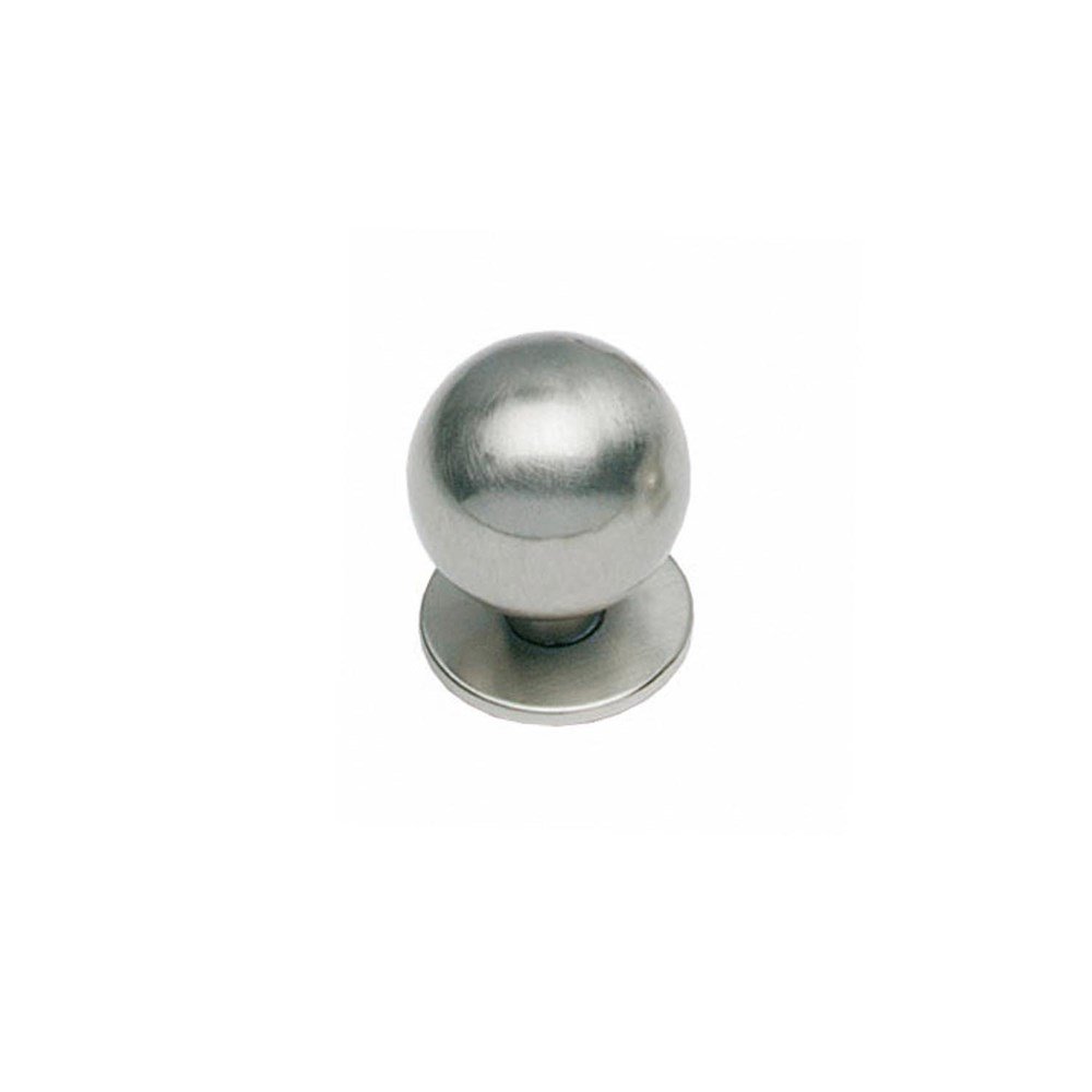 Meubelknop Ã¸ 30 mm bol nikkel mat
