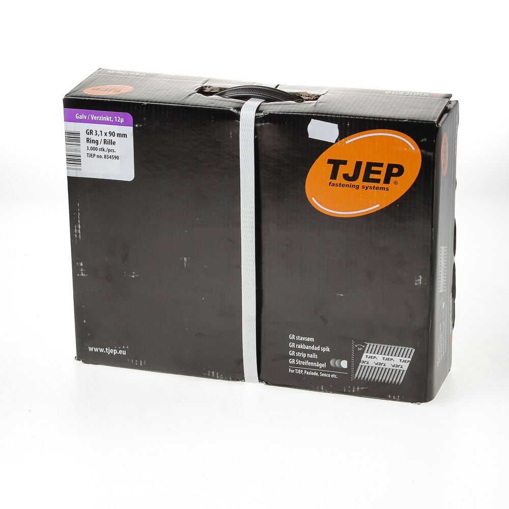 Stripnagel d-kop 3,1x90ring 34gr verz. (3000) afbeelding
