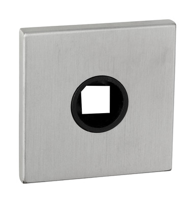 Paar vierkante krukrozetten 52x52x5mm rvs mat