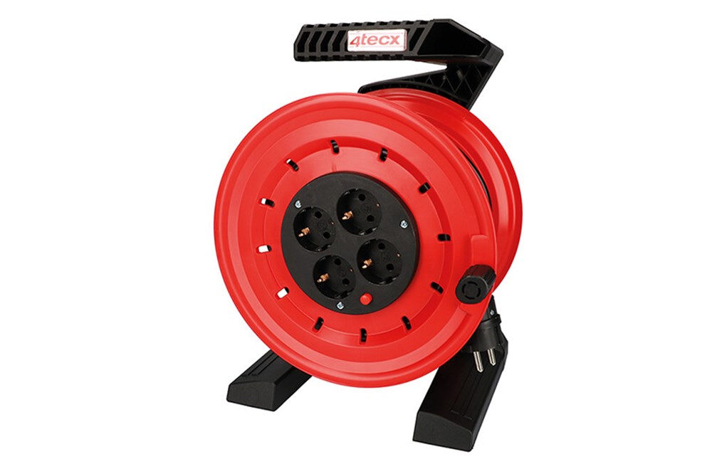 4tecx Kabelhaspel economy NL 25m HO5VV-F3G 1,5mm² afbeelding