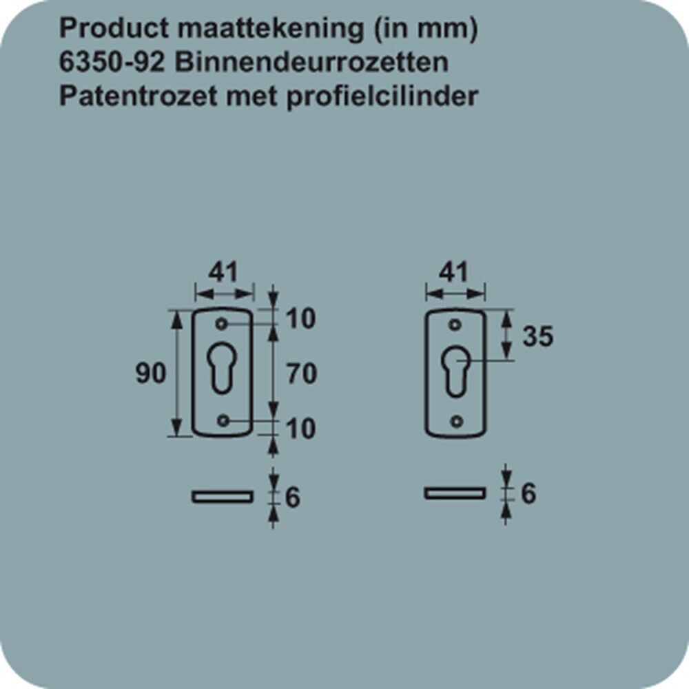 binnenbeslag/patentrozet/pc/f1 afbeelding