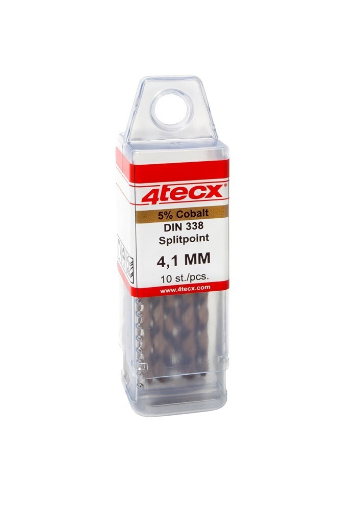 4tecx HSS-cobalt boren geslepen DIN 338 splitpoint 3,1mm