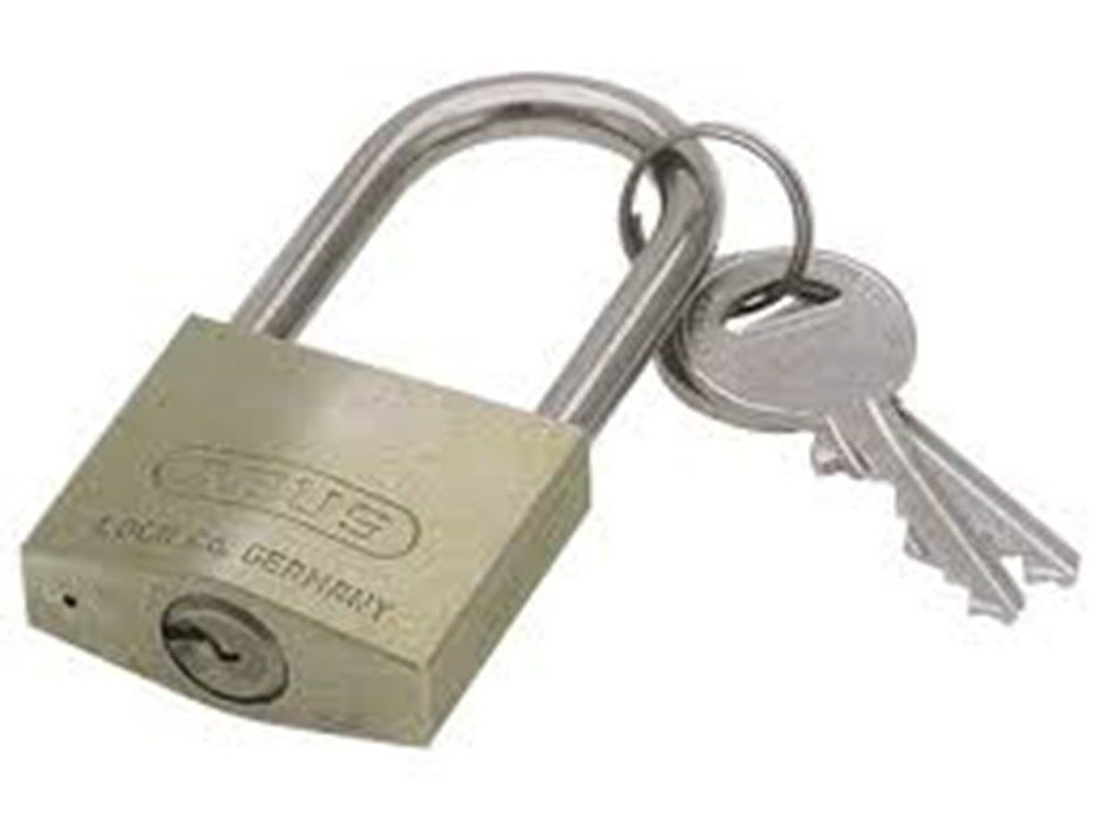 Abus hangslot 85/40mm mess hoge beugel afbeelding