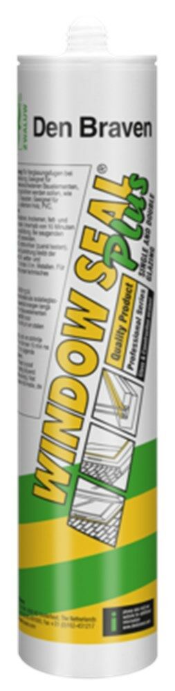 Zwaluw beglazingskit Windowseal P bruin (310ml) afbeelding