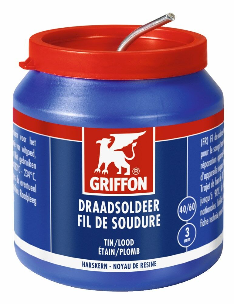 Griffon draadsoldeer 40/60 harskern dia 3mm (500gr) afbeelding