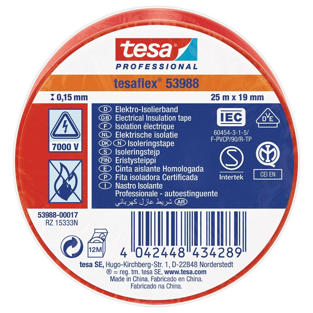 ISOLATIEBAND ROOD 25X19 53988 afbeelding