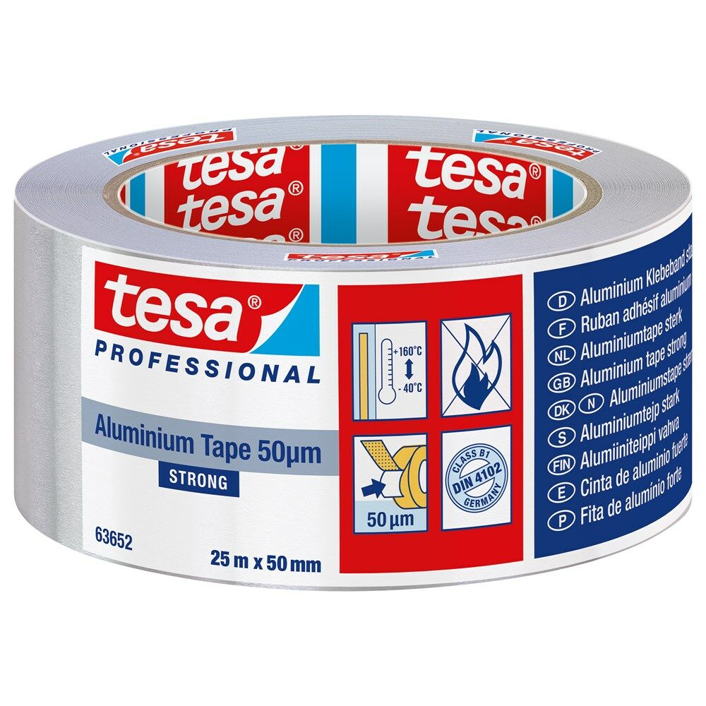 ALUMINIUMTAPE 25M X 50MM 63652 afbeelding