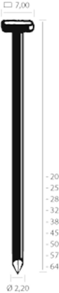 Union T-nagel T50AN vz 2.2x50mm (1000st) afbeelding