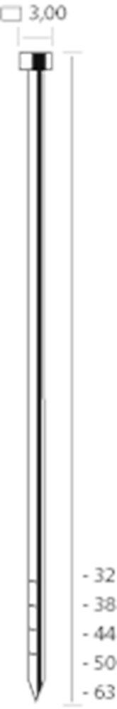 Union nagel schuin 21gr. rvs NA 32mm (2500st) afbeelding
