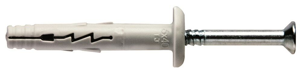 Kraagplug 8x45mm met grote kraag incl.nagel afbeelding