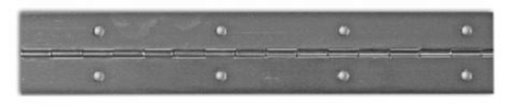 Pianoscharnier rvs mat 25x0.7mm (3.50mtr) afbeelding