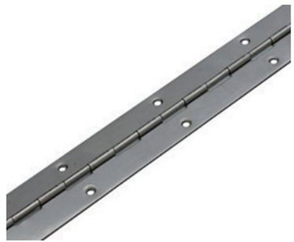 Pianoscharnier rvs 80x2.0mm (2.50mtr) ongeboord afbeelding