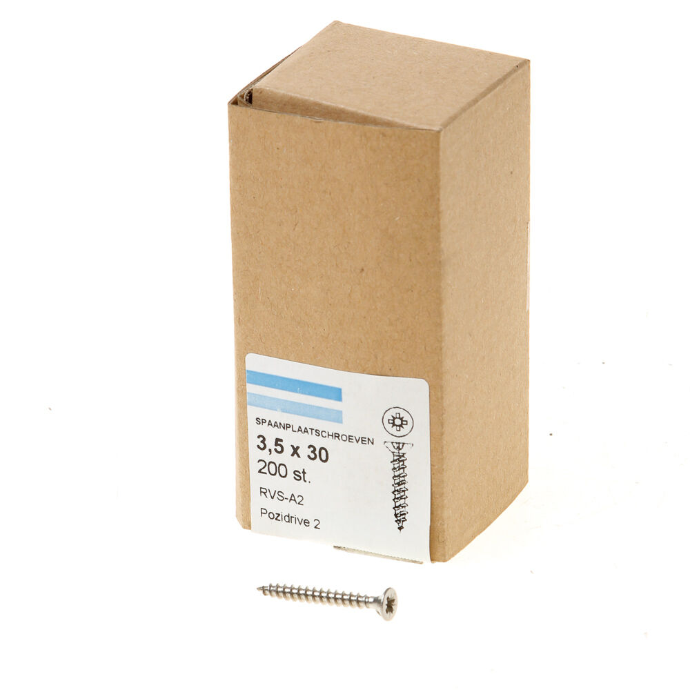 Spaanpl.schr.rvs pk pz2 3.5X30 vd afbeelding