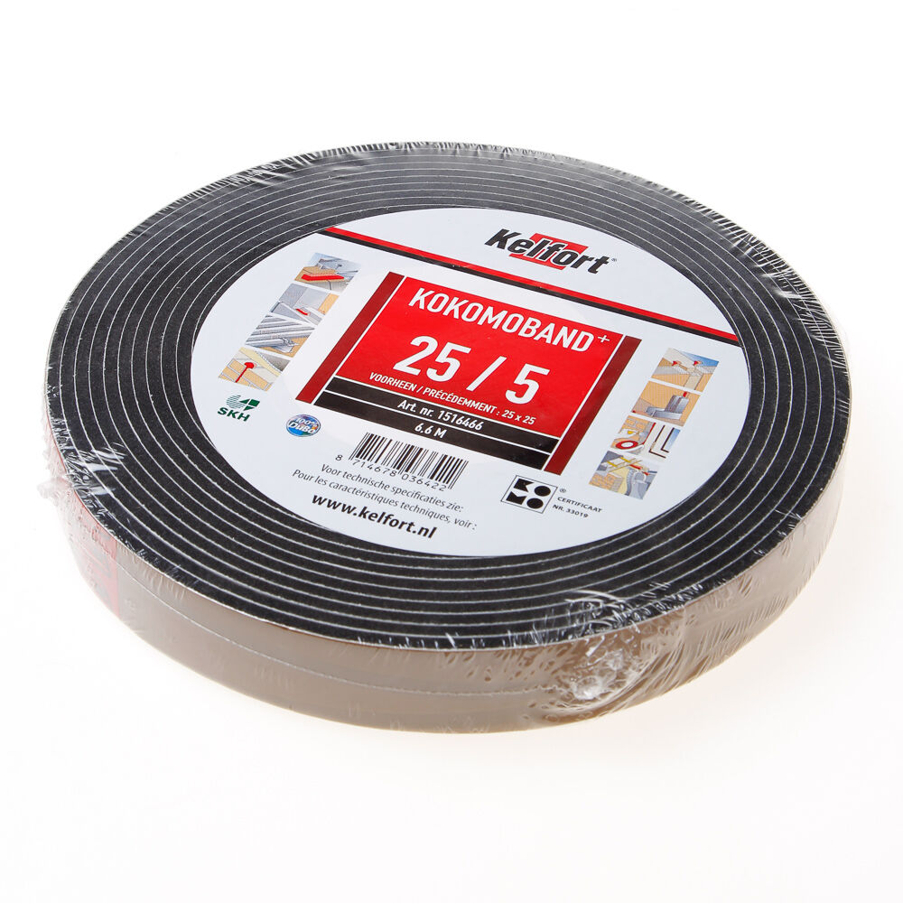 Kokomoband zw.6.6m 25x25 voeg 5-9/15mm afbeelding
