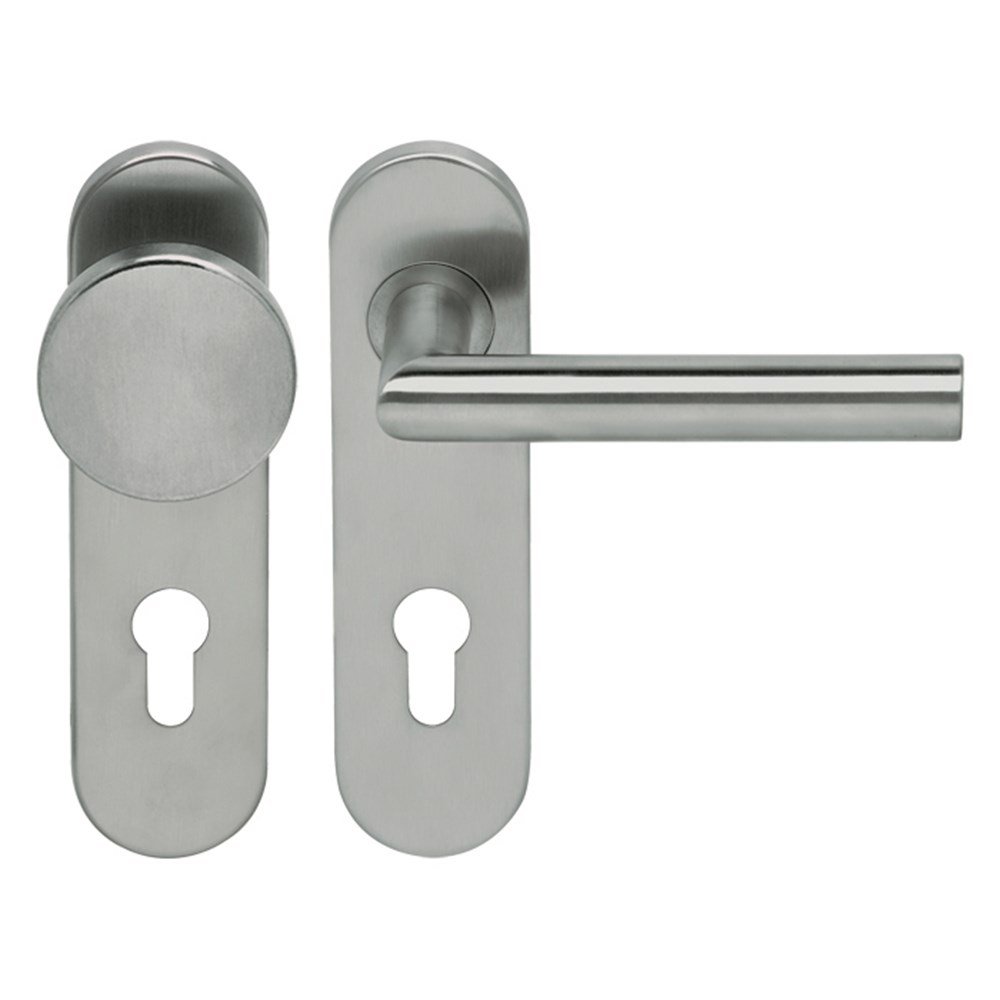 Knop/krukgarn TESSA DIN-L PL KL4 rvs mat PC72 KS