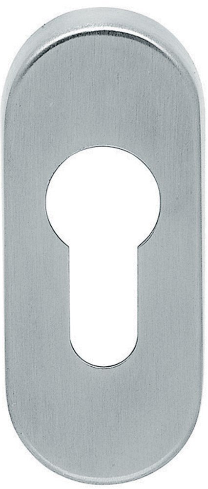 Cilinderrozet stuk ovaal rvs mat