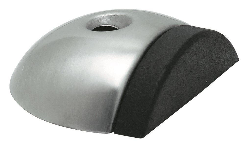 Deurbuffer vloermontage ø56x47mm rvs mat