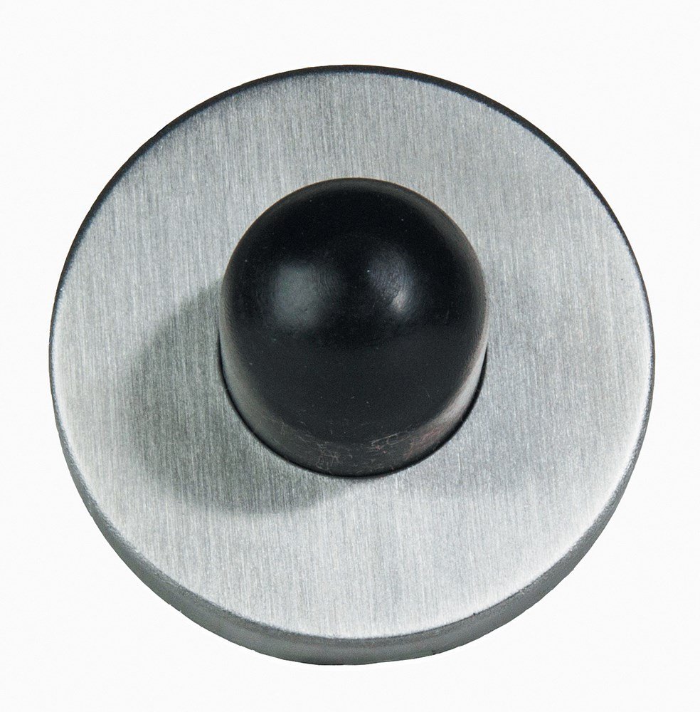 Deurbuffer wandmontage ø52x30mm rvs mat