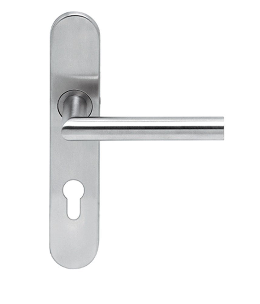 Knop/krukgarn TESSA DIN-L PL KL4 rvs mat blind LS