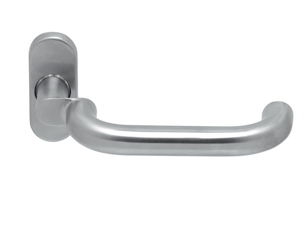 Gatdeel CHASE II gekropt rvs mat 8mm ovaal rozet