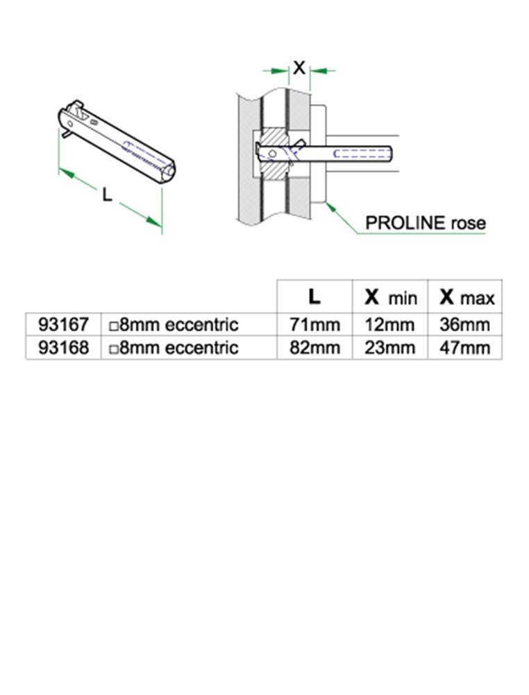 Halve krukstift dd 38-48mm heso