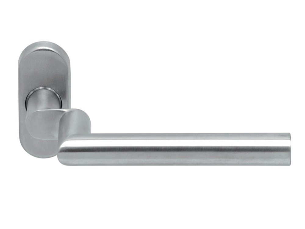 Gatdeel TESSA II gekropt rvs mat 8mm ovaal rozet