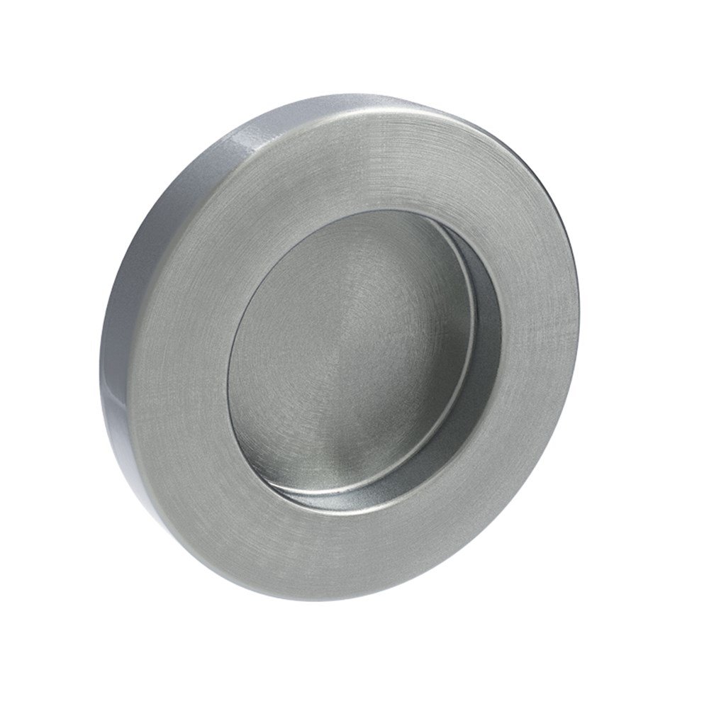 Schuifdeurkom paar Ø 60mm/Ø 36mm massief rvs mat