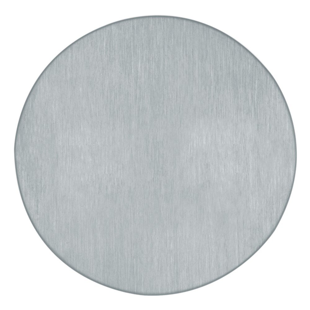 Symboolplaat blind Ã¸75mm rvs mat