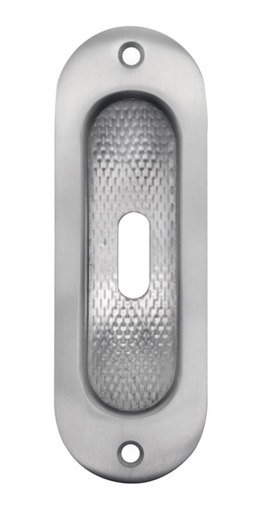 Schuifdeurkom ovaal rvs mat SL