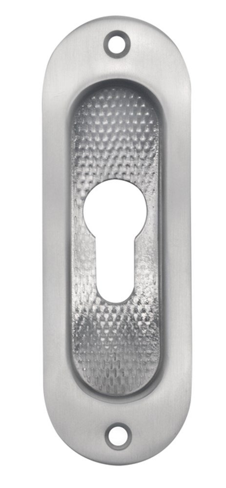 Schuifdeurkom ovaal rvs mat PC