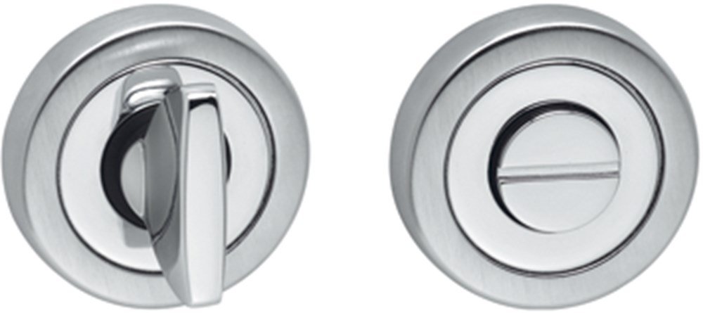 WC garnituur rond rvs mat/glans WC 8mm