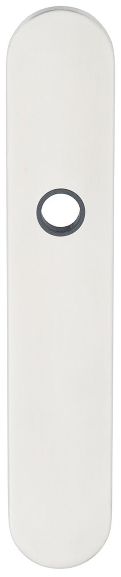 Schildpaar afgerond LS rvs mat blind blind-bev