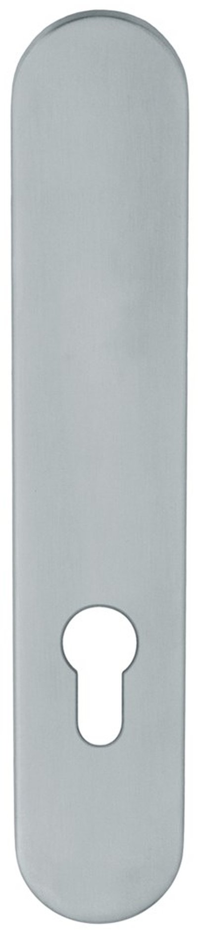 Afdekschild afgerond LS rvs mat PC72 blind-bev