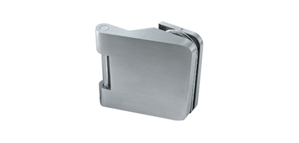 Glasdeurscharnier paar 3-delig rvs mat