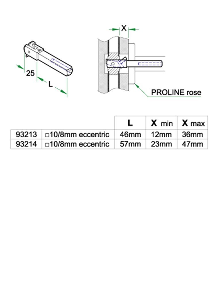 Tuimelstift DD 49-59mm heso gereduceerd