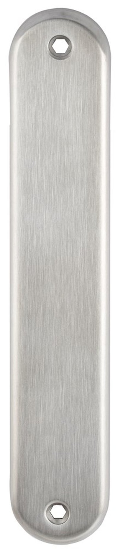 Blindschild (afdek) afgerond LS rvs mat schroef-bev