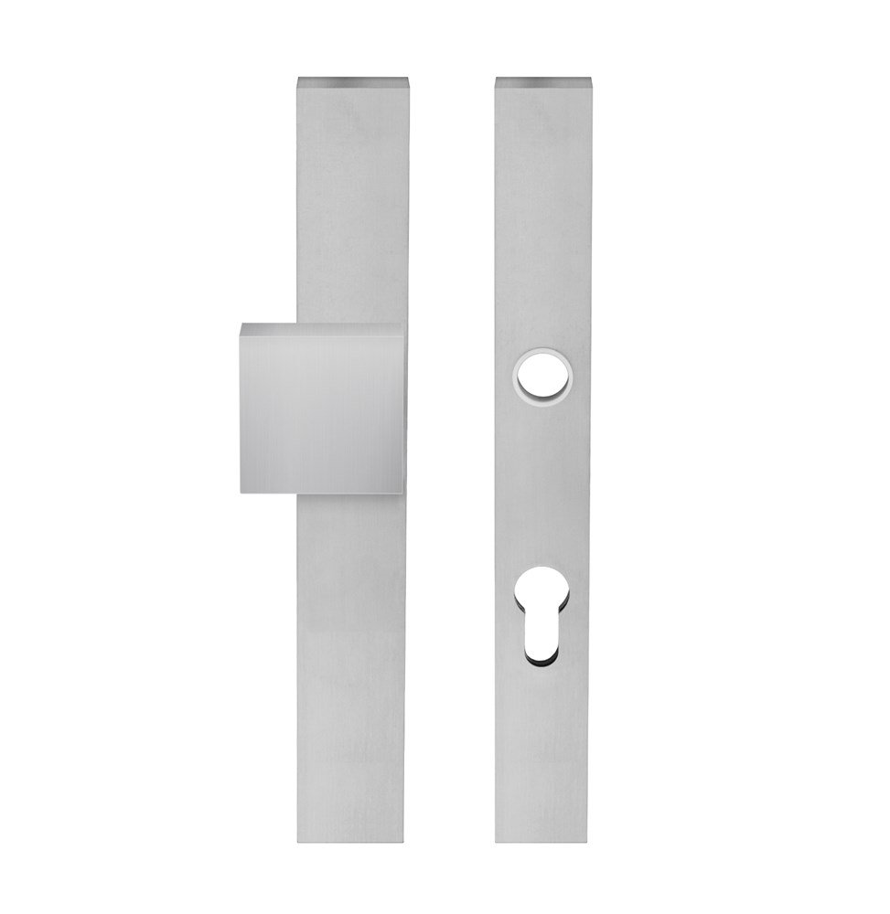 Knop/kruk paar PRIO rechth. SKG*** rvs mat blind/PC72 LS