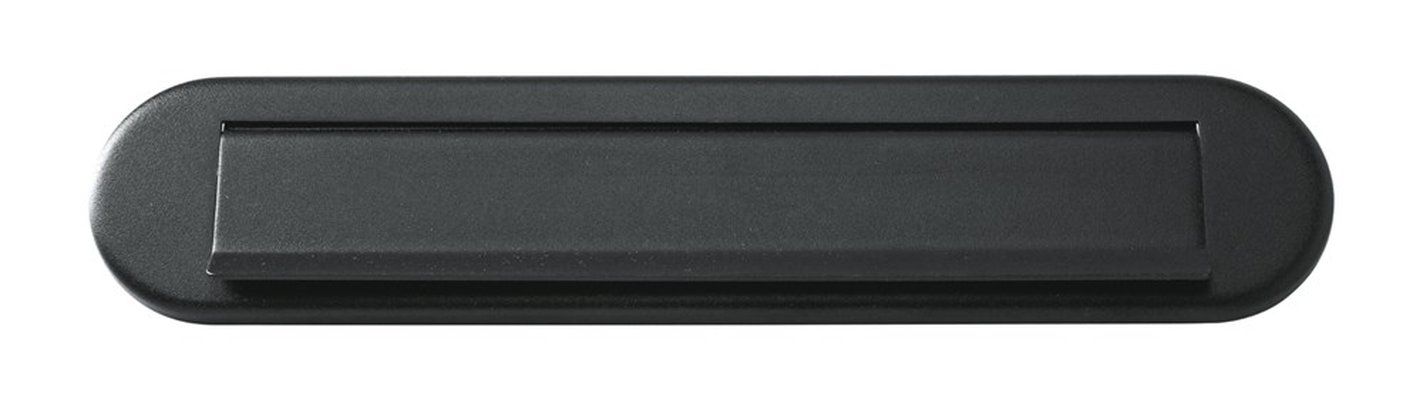 Briefplaat ORION ovaal zwart