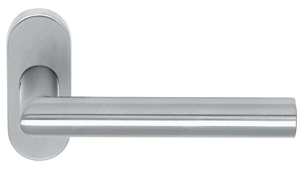 Gatdeel TESSA rvs mat 9mm geveerd ovaal rozet