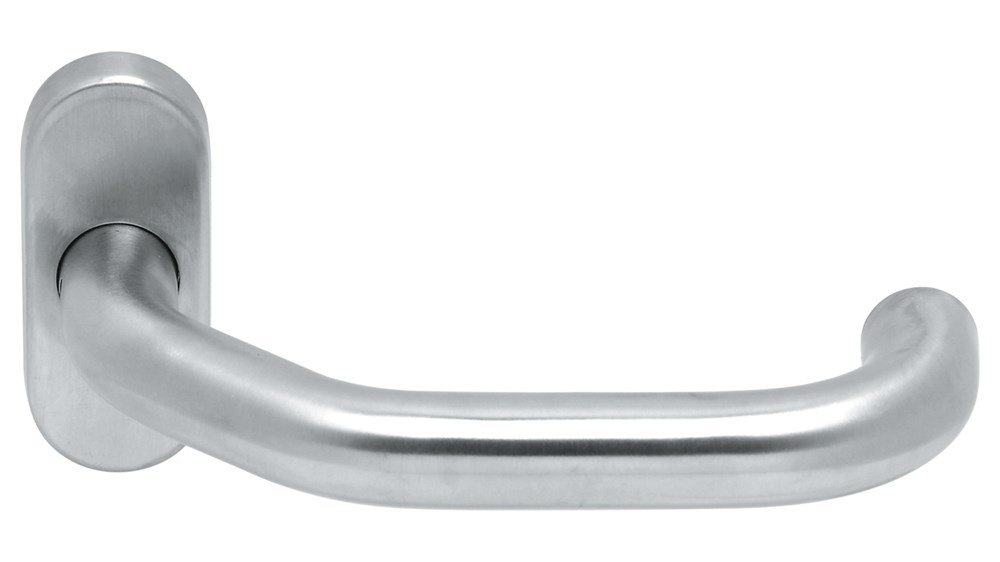 Gatdeel CINDY rvs mat 9mm geveerd ovaal rozet