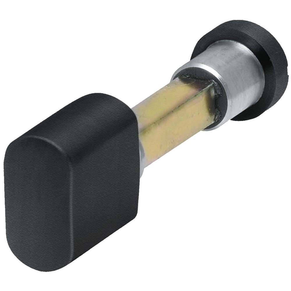 WC knop/stift zwart WC 8mm