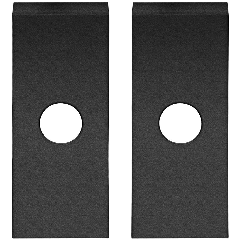 WC rozet paar zwart rechthoekig rozet