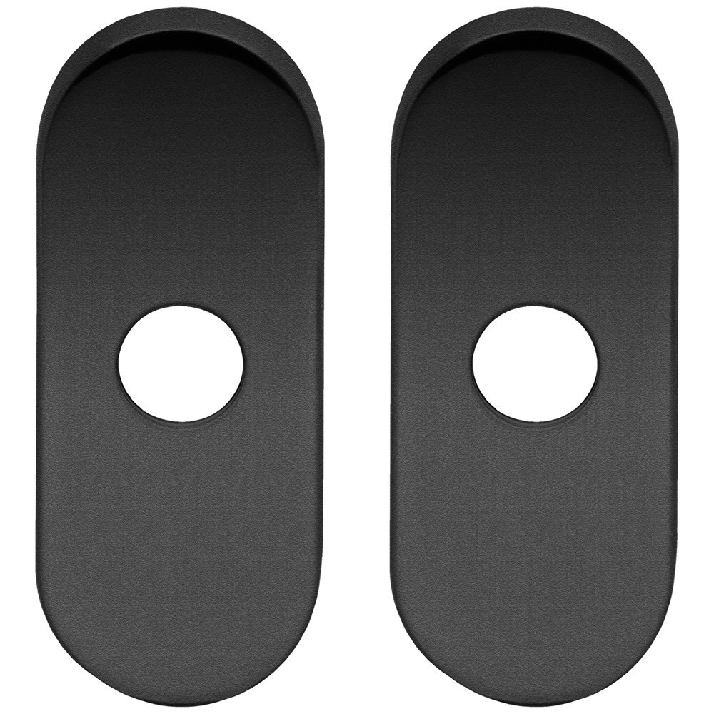 WC rozet paar zwart ovaal rozet