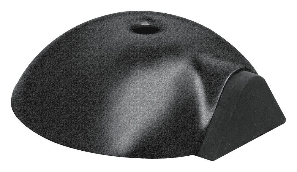 Deurbuffer vloermontage ø84x28mm zwart