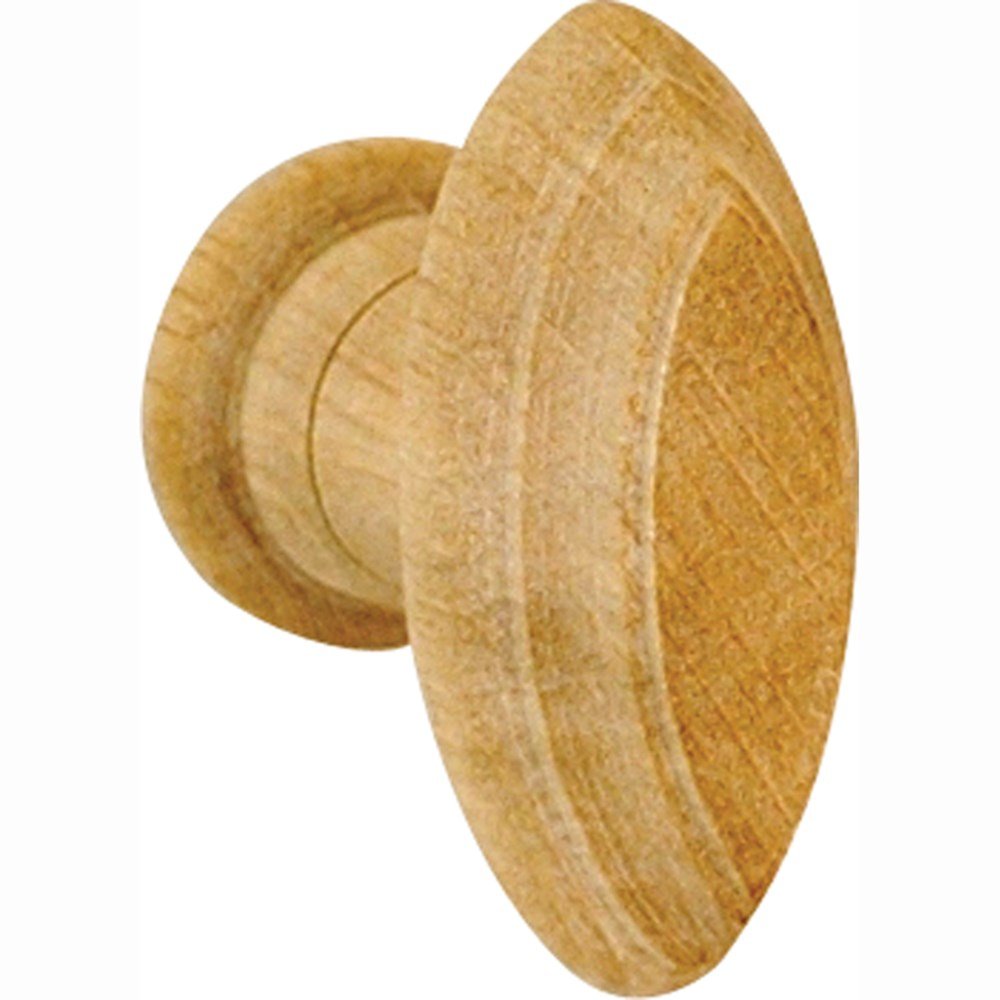 Meubelknop met groef 56x27mm charmehout